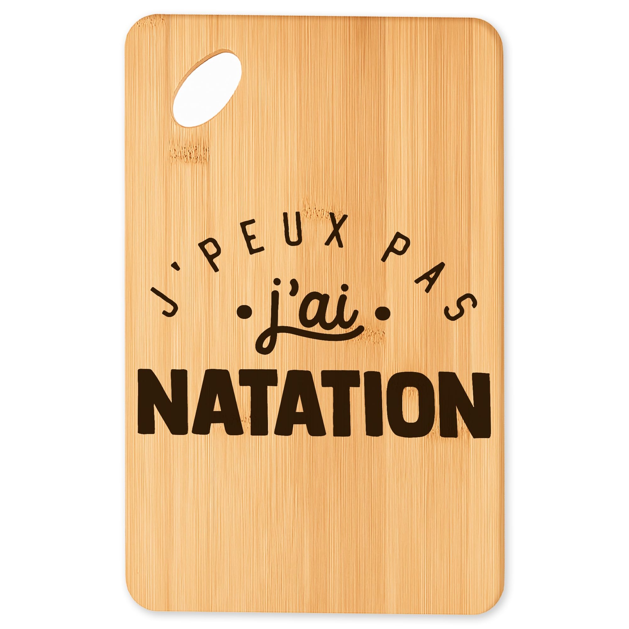 Planche à découper cuisine plateau apéro bambou blanc natation