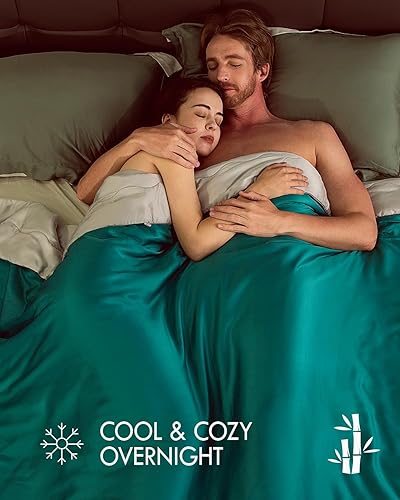 Miniatura 2 de Kaisa Edredón refrescante tamaño individual, viscosa de bambú, manta suave y transpirable para personas que duermen con calor, relleno de edredón