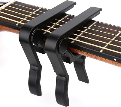 جيتار كابو 2 حزمة ، كابو للغيتار الصوتي والكهربائي ، Ukulele ، باس ، بانجو ، ماندولين