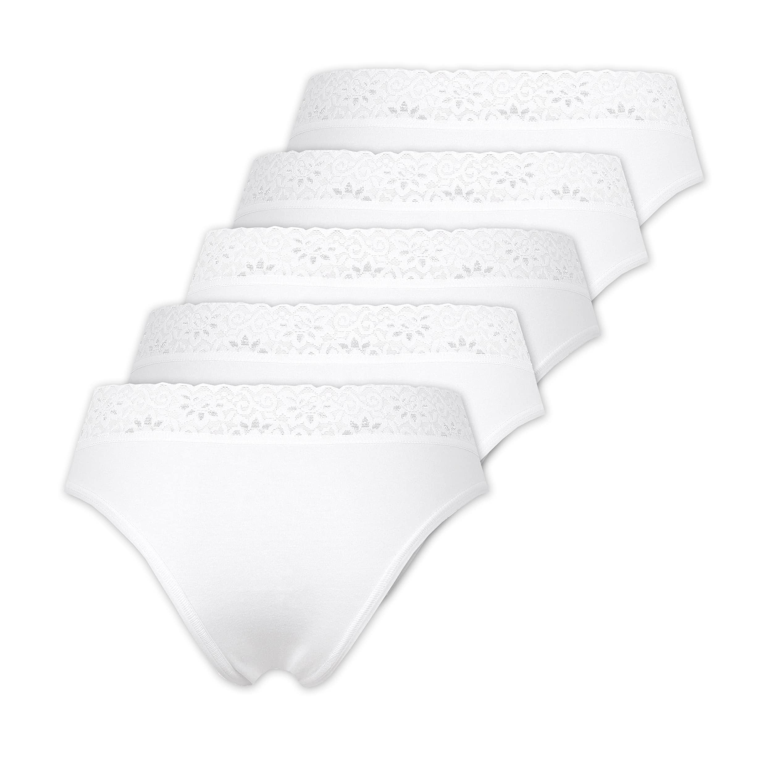 MARILYN Poupée Infinity Brazilian Slips Baumwolle Damen Unterhosen mit Spitzengürtel Unterwäsche für Frauen