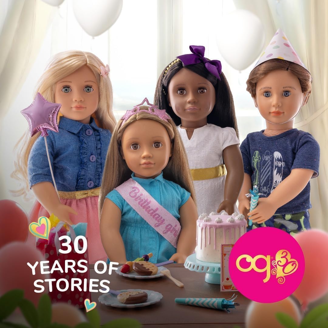 Our Generation – 18-inch Boy Doll – Lifelike Hazel Eyes & Wavy Brown Hair – Western-Style Outfit & Country Hat – Pretend Play – Toys for Kids Ages 3 Years Old & Up – Dustin