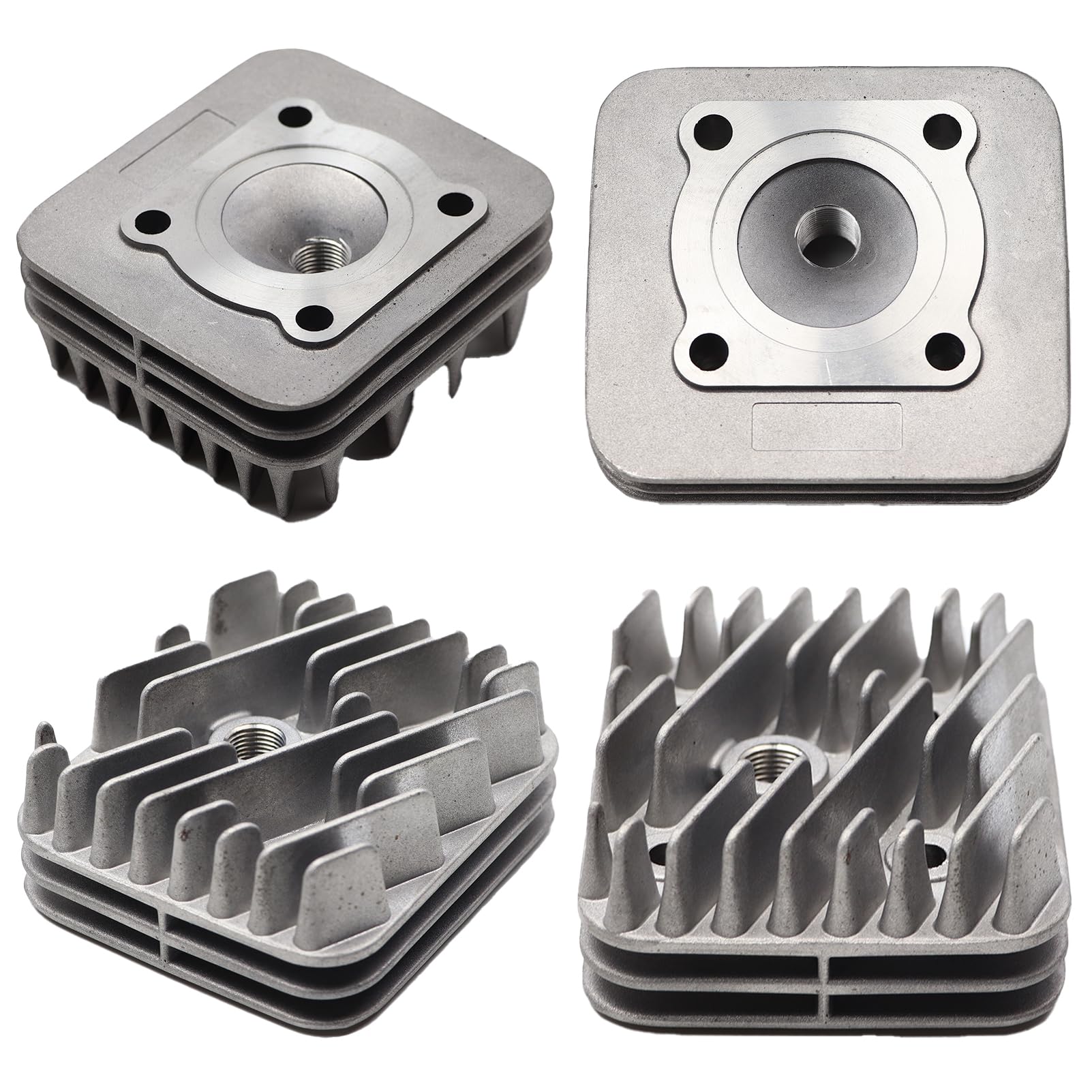 Kit Cilindro Gruppo termico DR Evolution 70cc D.48 Piggio AC ARIA SP.12 GHISA en fundición refrigerado por aire para motores Piggio Gilera 6 transferencias con escape elíptico y cabeza