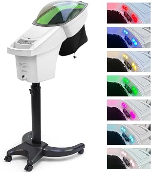 Elitzia 7-Color Micro Mist Hair Steamer with Wheels for Natural Black Hair