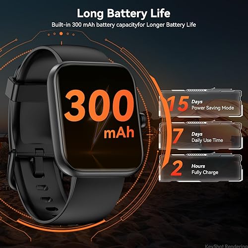 Miniatura 7 de Reloj inteligente con Alexa incorporado, pantalla táctil HD de 1.83 pulgadas, notificacionesllamadas Bluetooth, impermeabilidad IP68, más de 120