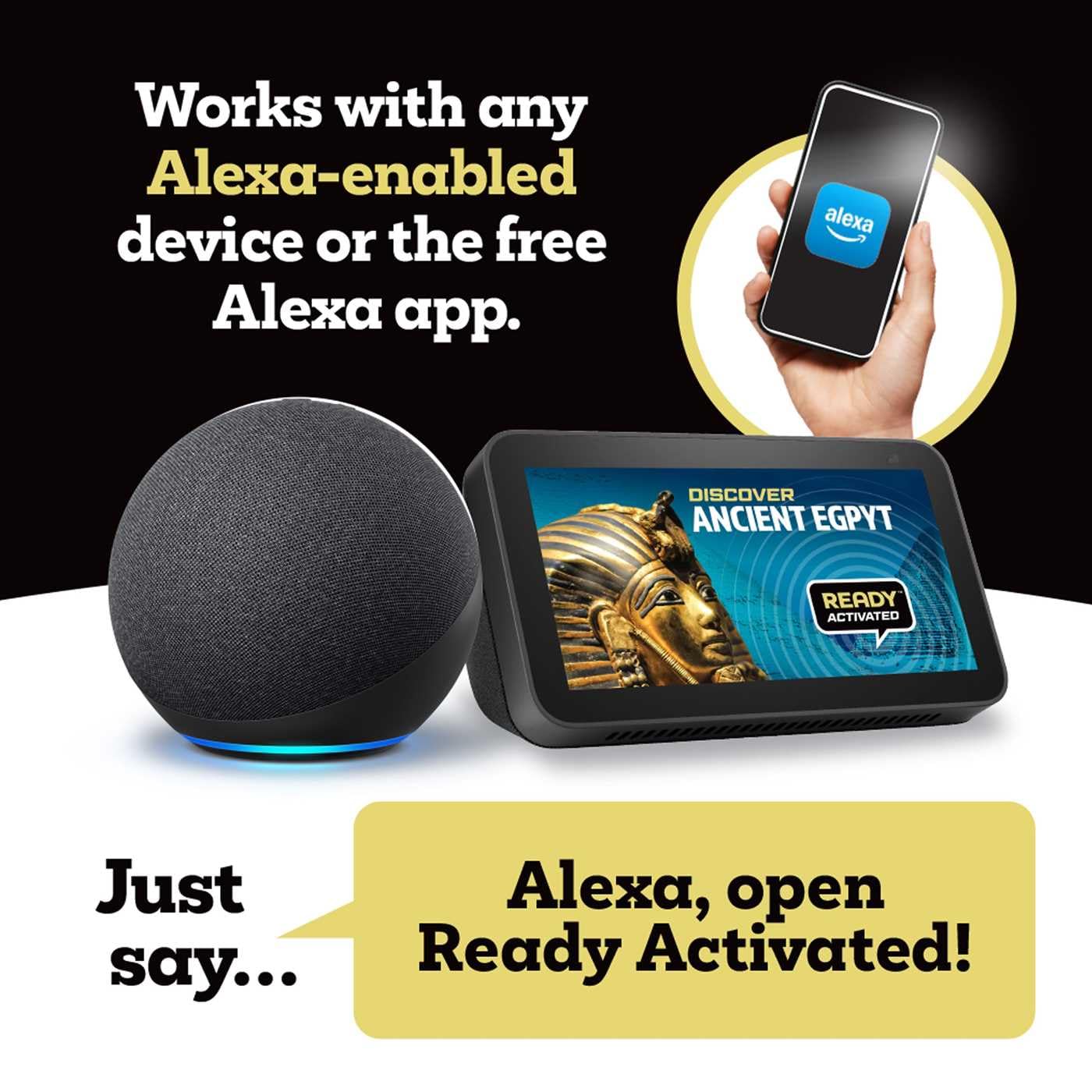 Discover: Ancient Egypt (Ready Activated: A Readyland Alexa Interactive Book): Books You Can Talk to with Amazon Alexa and Echo by Readyland (Insiders)