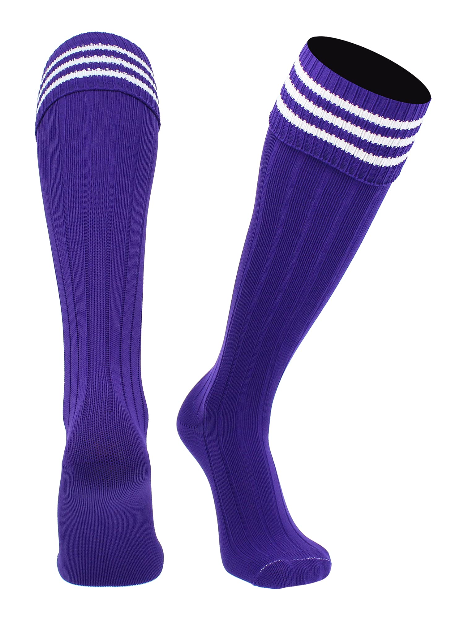 Soccer Socks With Fold Down Top - European Style for Adults - Men and Women