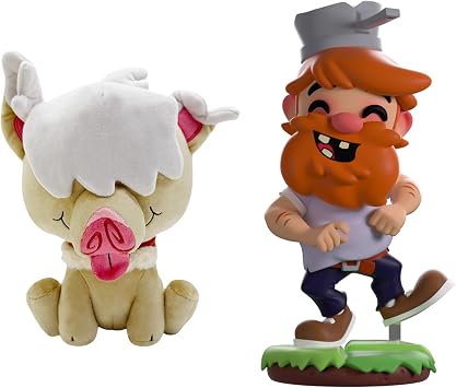 Youtooz Plants vs. Zombies Crazy Dave 4.6" Vinyl Figure & Twister 9" Sunflower Plush Official PVZ Collectibles for Fans, Gamers & Pop Culture Displays