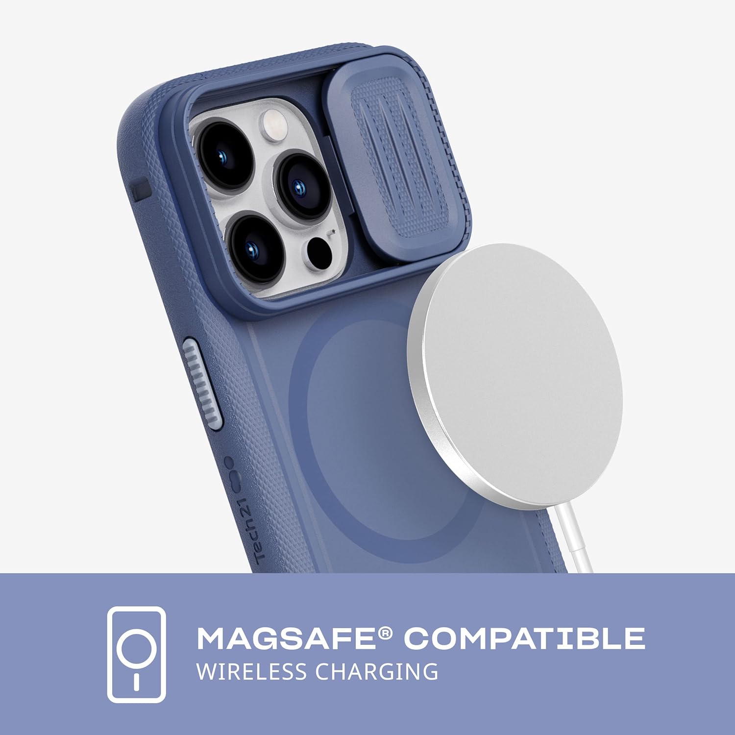 Tech21 iPhone 14 Pro Evo Max Compatible with MagSafe® – Durable, Shock-Absorbing and Rugged Phone Case with Holster and 20ft FlexShock Multi-Drop Protection