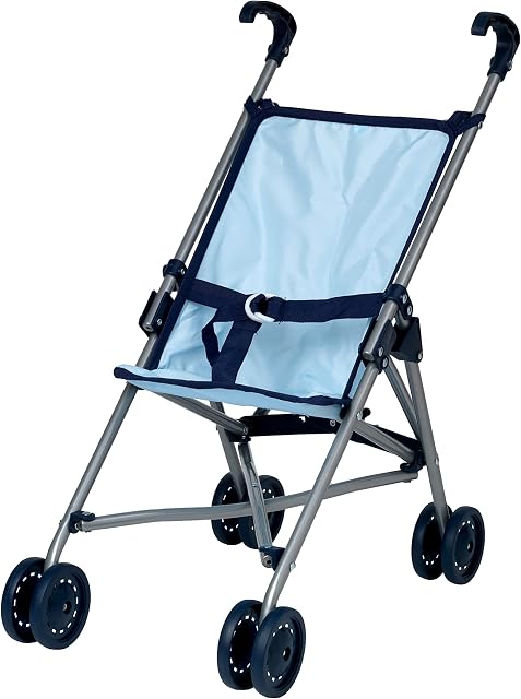 Dolls World Blue Folding Umbrella Stroller from Peterkin: Take your doll for a stroll around the park! | Dolls & Accessories | Age 3 Years +
