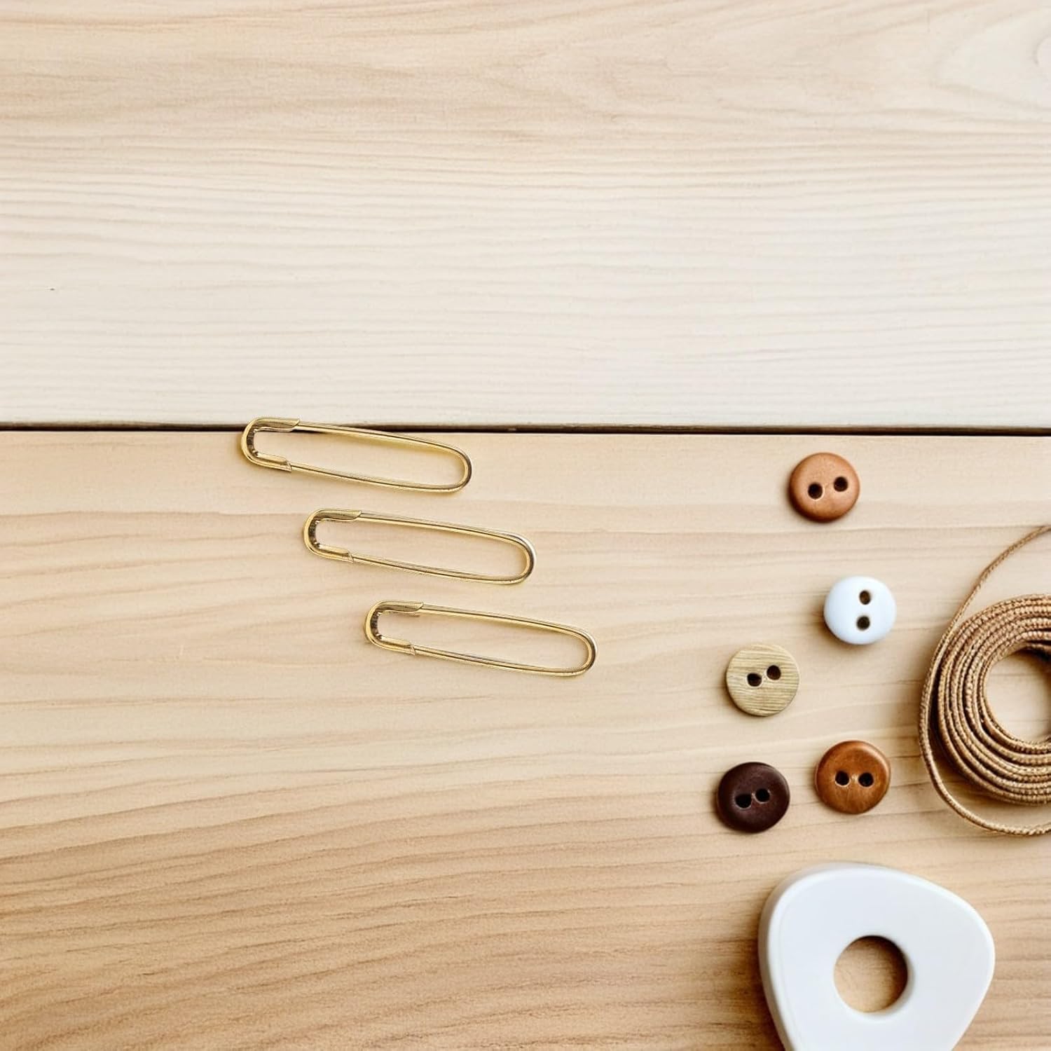 1000pcs Metal U-Shaped Safety Pins for Clothes Gold Color Heavy Duty Name Tag Pins DIY Sewing Craft Accessories