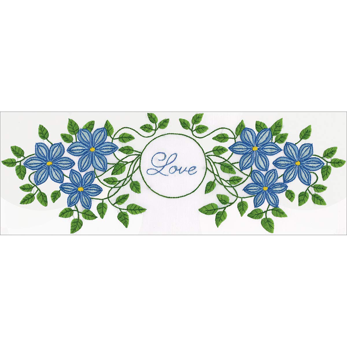 Tobin Love Stamped for Embroidery Pillowcases, 20