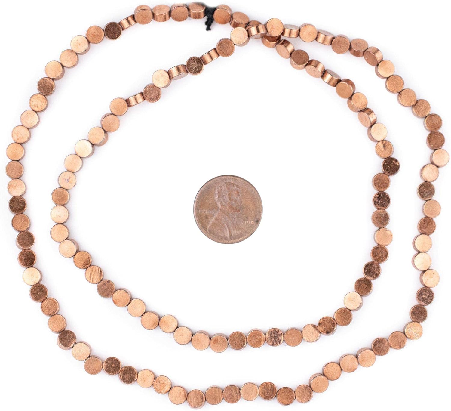 The Bead Chest Circular Disk Copper Beads (5mm)
