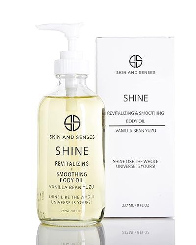 Miniatura 7 de Aceite corporal revitalizante y suavizante Shine sin perfume 100% natural, ingredientes vegetales cargados con una mezcla orgánica de aceites