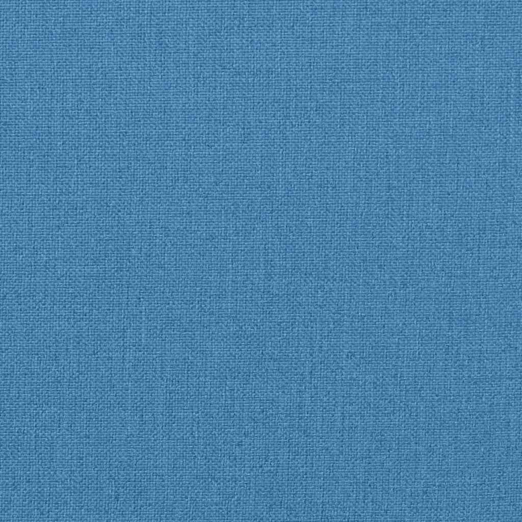 Cuscino per sdraio melange blu, 186 x 58 x 4 cm, tessuto