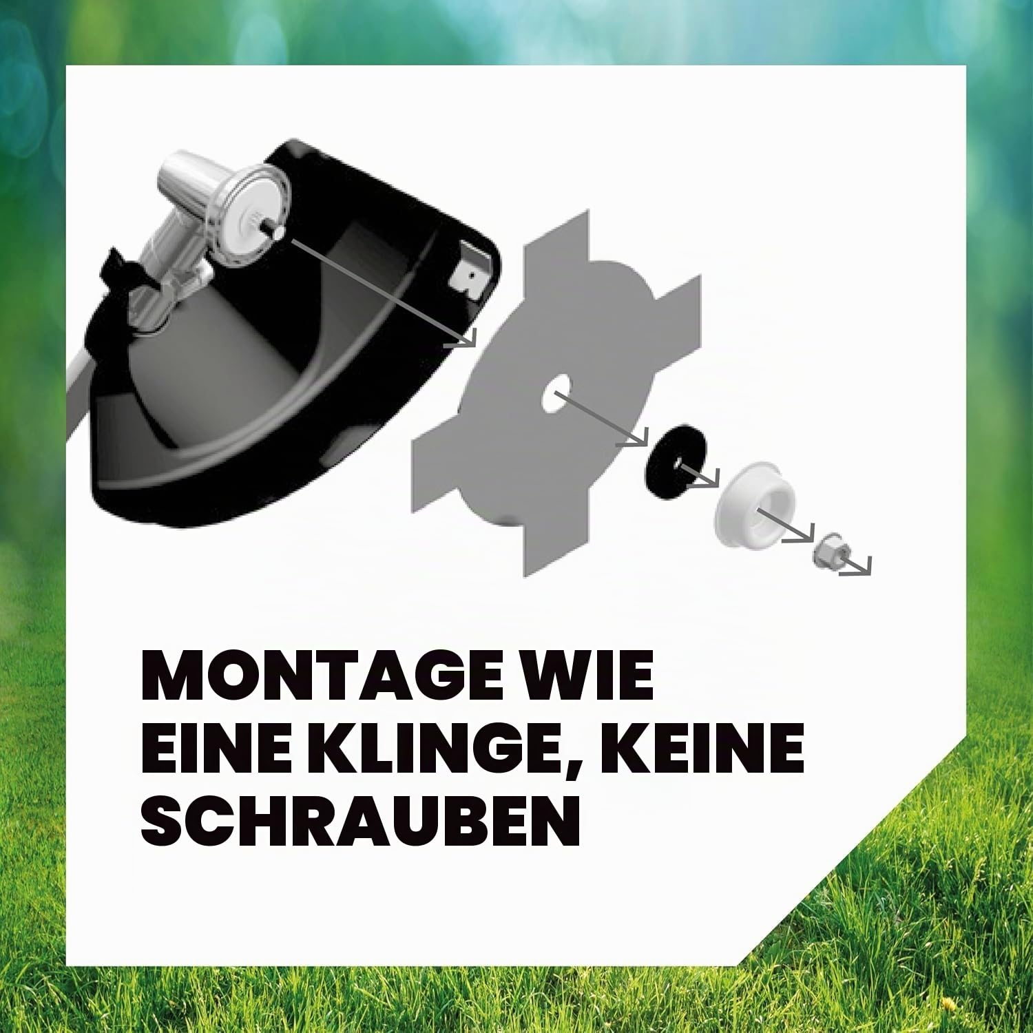 Oregon 539137 Pro Tap and Go Universal-Trimmerkopf mit Bump Fit, passend für die meisten Rasentrimmer mit geradem Schaft über 25 cc