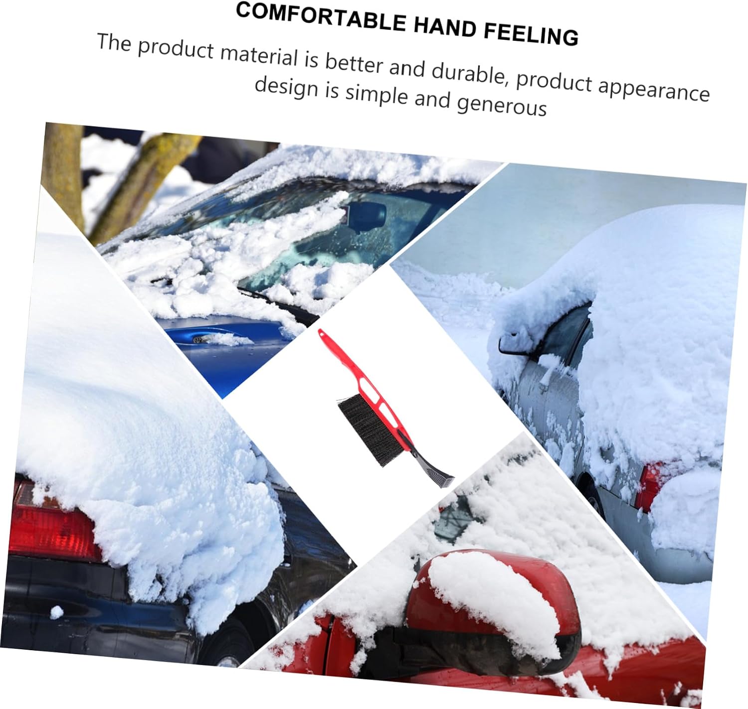 Multi-Function Snow Shovel Brush Ice Scraper for Windshield Ice Remover Snow Brush for Scraper for Random Color