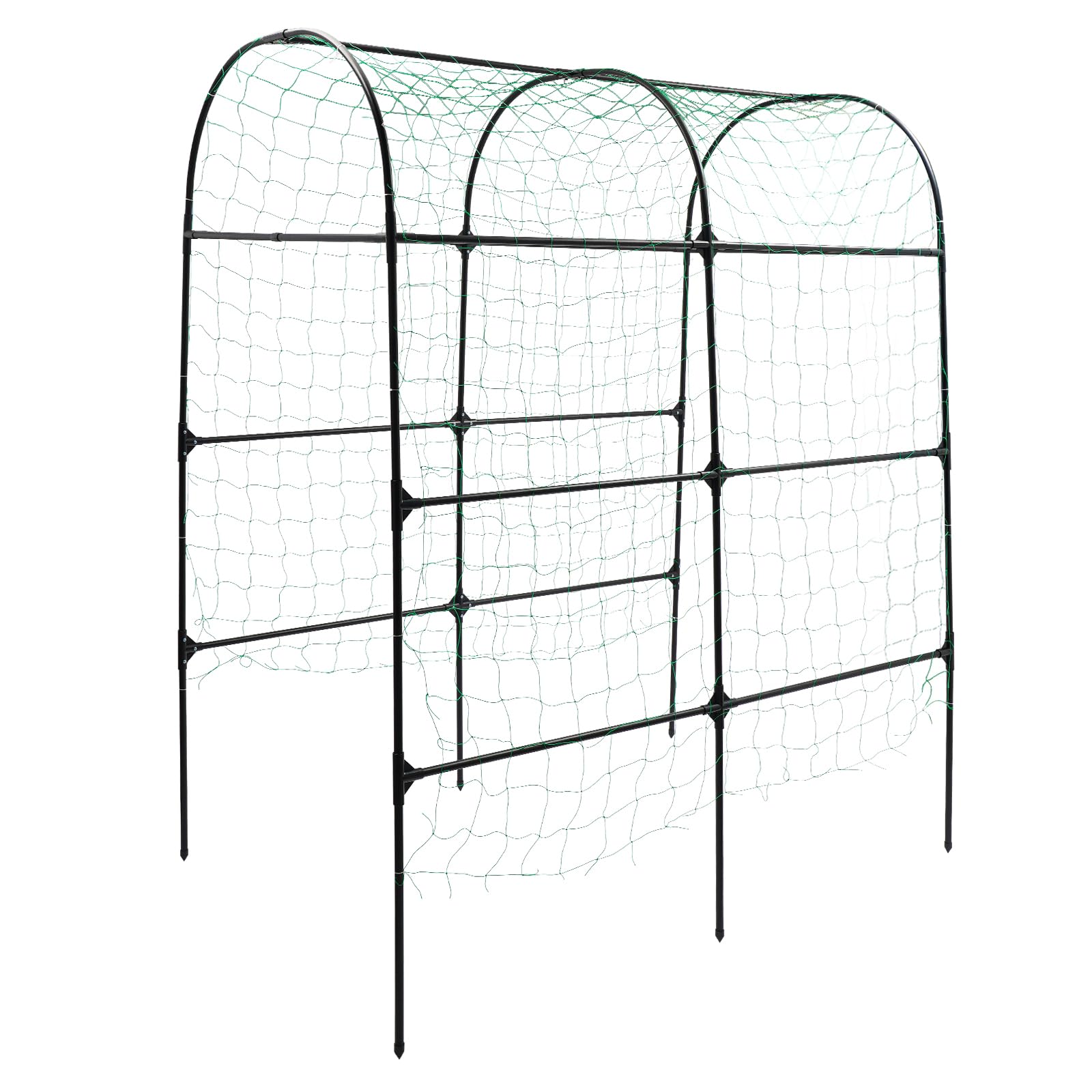 Treillis pour plantes grimpantes, 115 x 183 x 230 cm, grille de concombre de jardin pour plantes grimpantes, pois, fruits, vignes, treillis d'extérieur