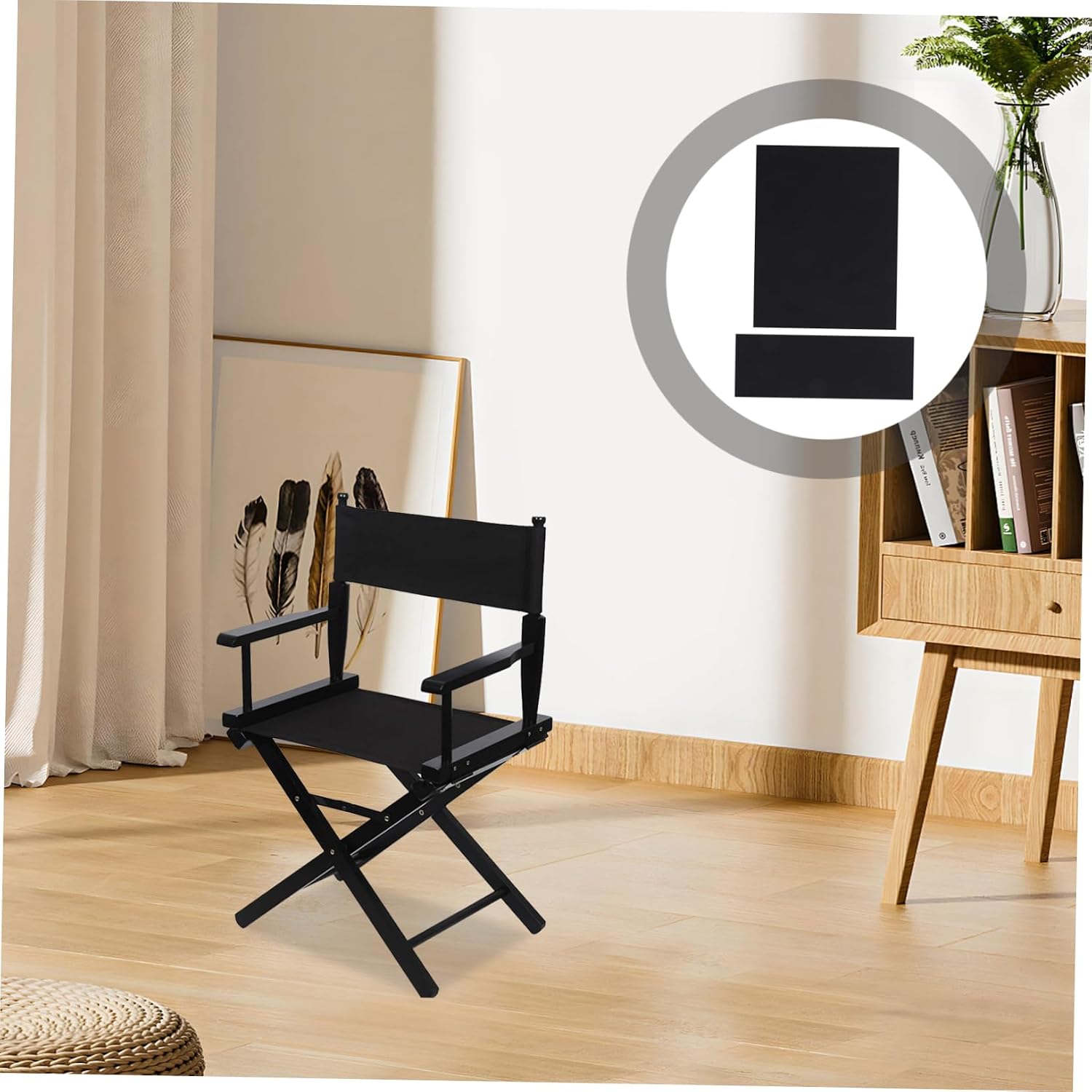 ULTECHNOVO Folding Chair Seat Replacement Directors Chair Covers Canvas Seat Cover Easy to Use Canvas