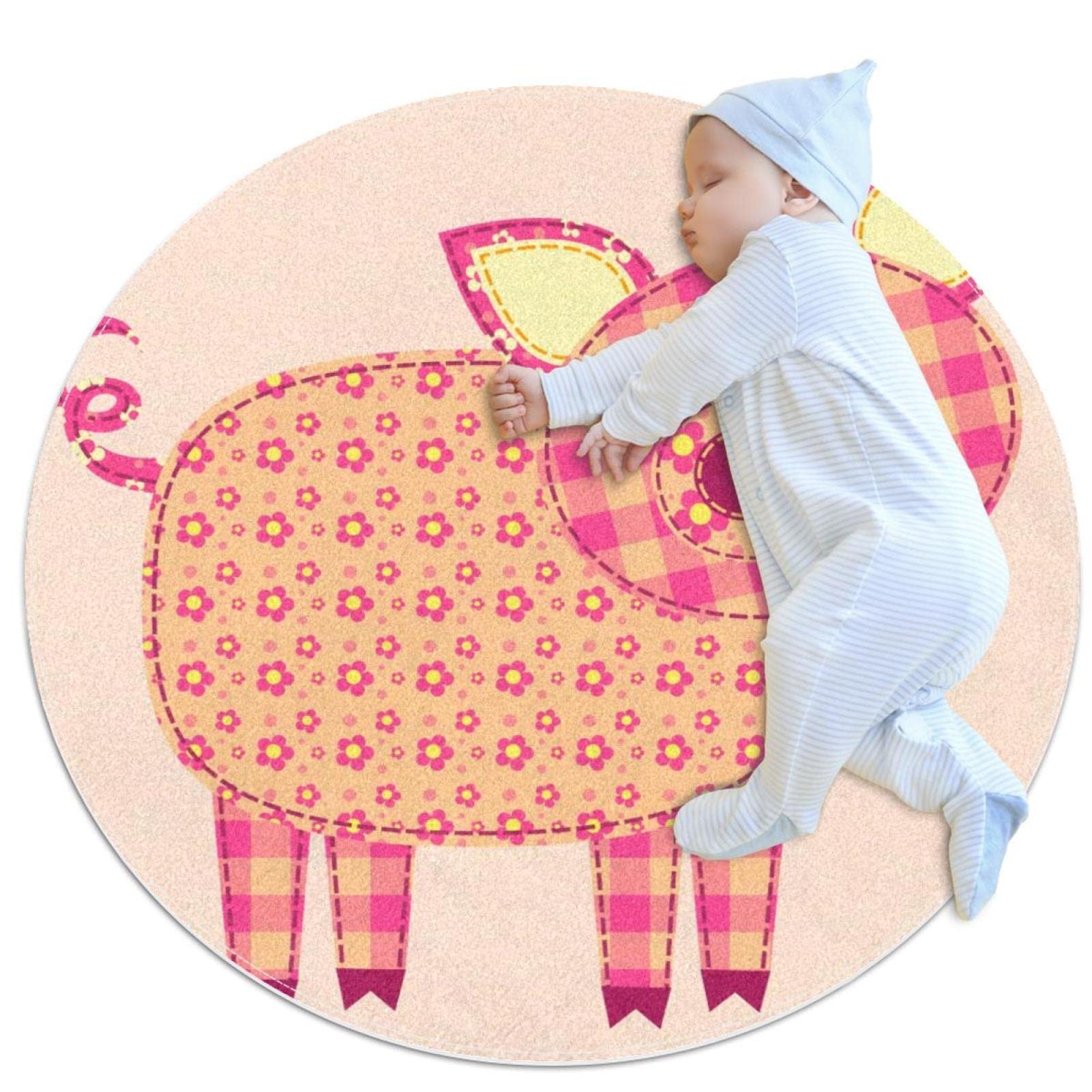 Alfombra de juego para niños lavable y antideslizante JDEZ