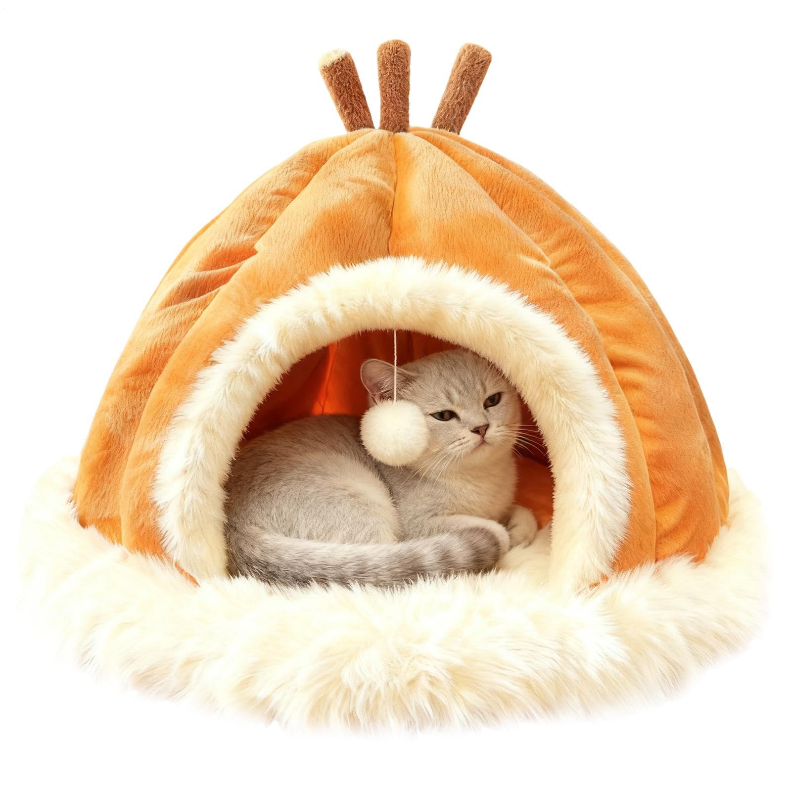 Tente d'hiver en peluche pour chat : protégez votre animal du froid