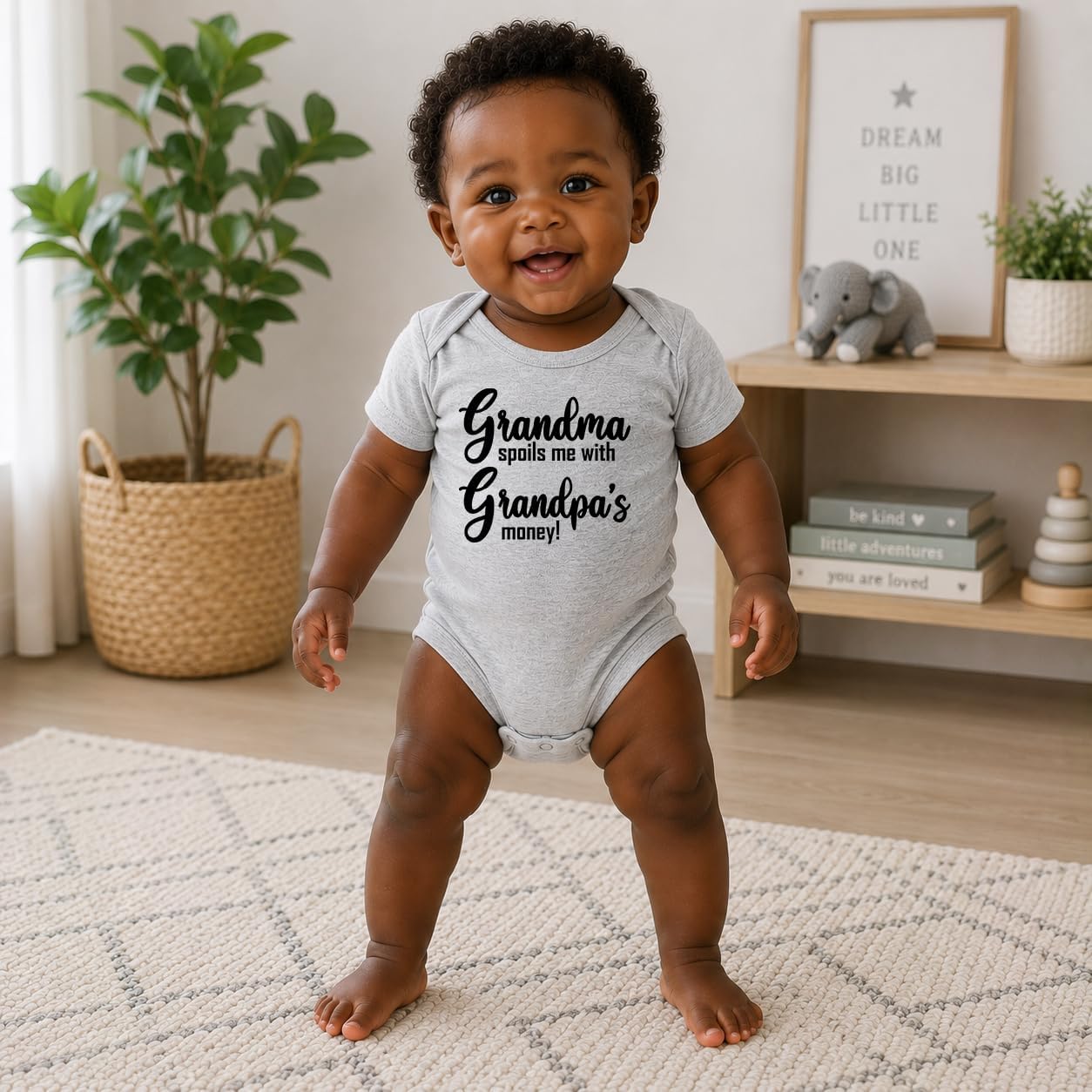 CBTwear Grandma Spoils Me With Grandpa's Money Baby Bodysuit