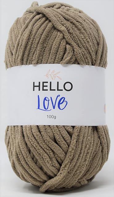 HELLO LOVE Yarn, Biscuit, 100g