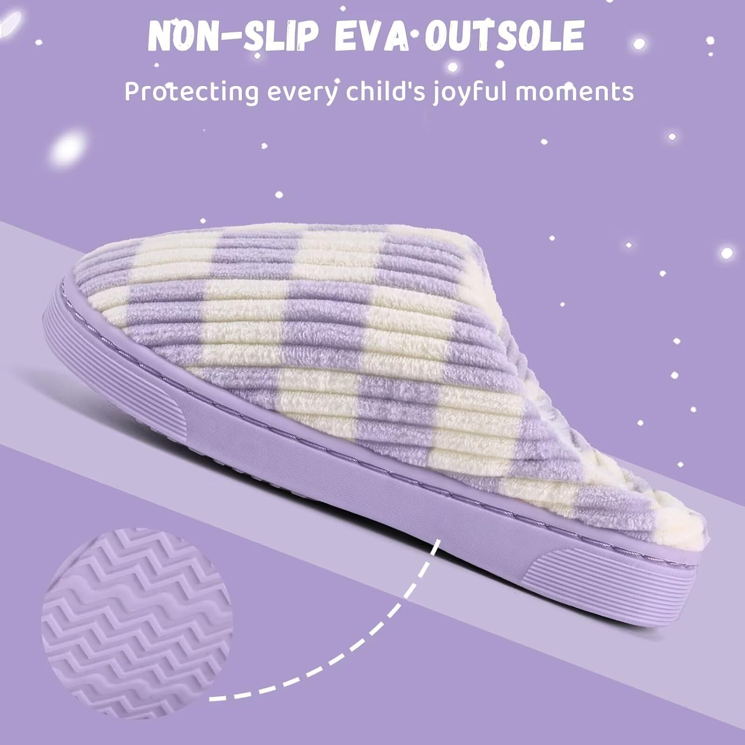WateLves Kids Boys Girls Slippers Toddler Warm House Shoes