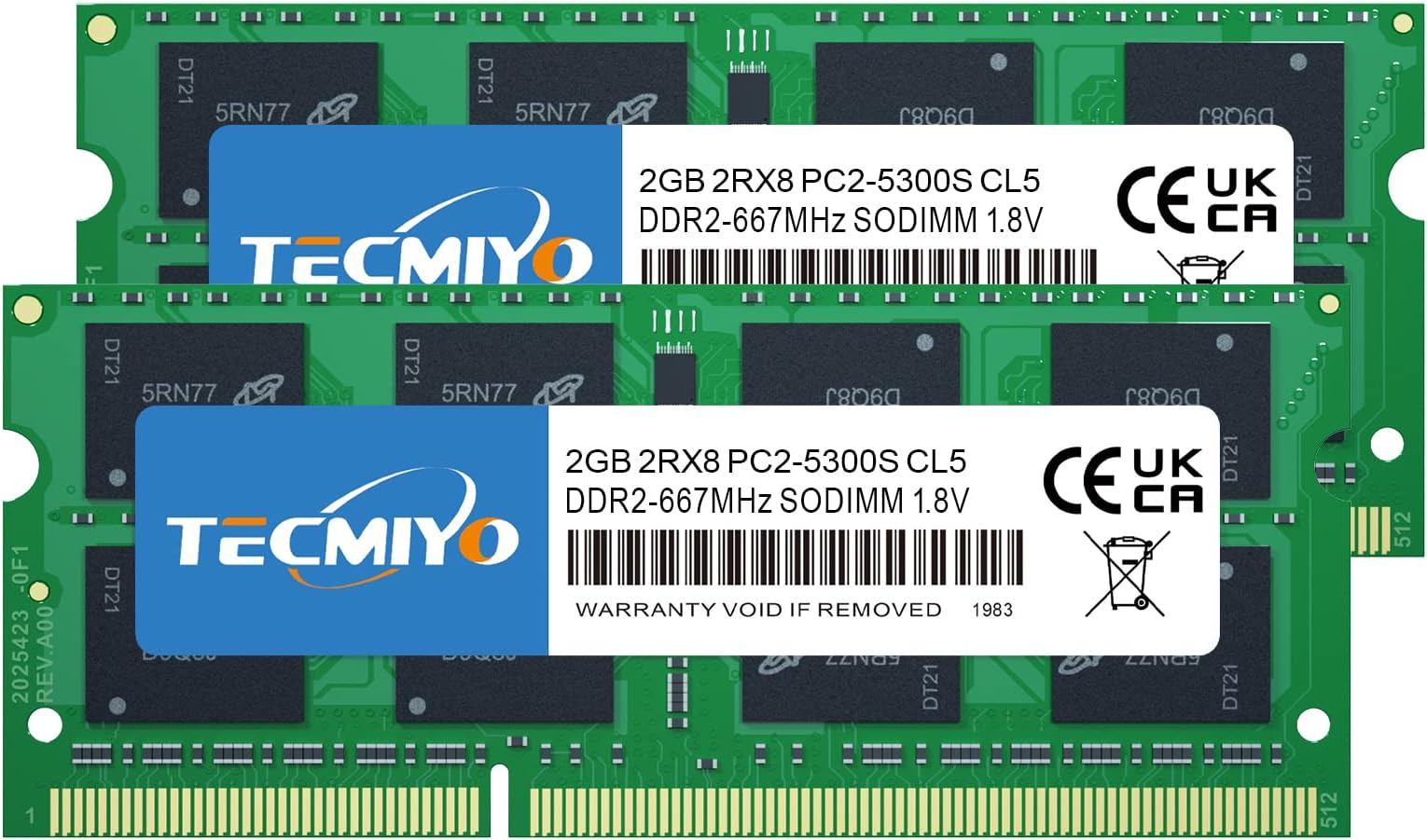 Komputerbay 4Go 2X 2Go DDR2 667 MHz PC2-5300 PC2-5400 DDR2 667 (200 PIN) SODIMM Mémoire D - Foto 5