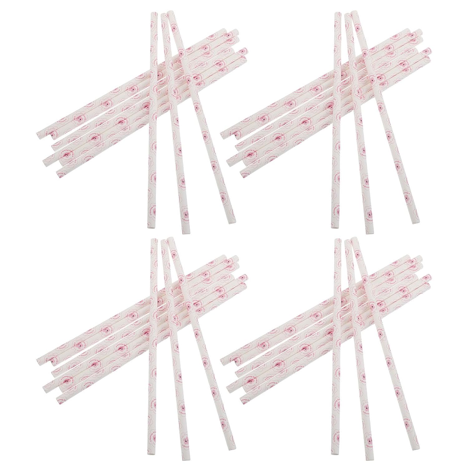Alipis Paper Cotton Candy Sticks with Rapid Swapping and Excellent Support for Presentation 10x300mm White 50pcs for Marshmallow and Cotton Candy for Carnivals and Parties