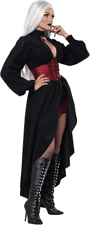 California Costumes, Vampire Corset Coat, Women's Costume