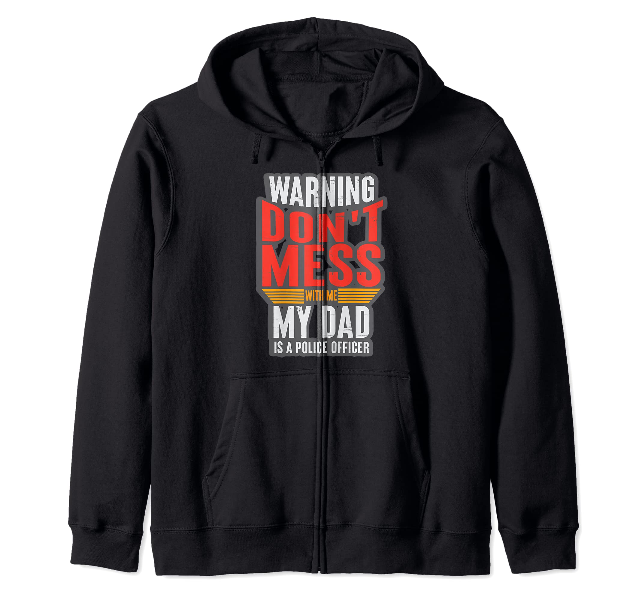 Kinder PolizeibekleidungMein Vater ist ein Policeman Cop Son Daughter Children Police Zip Hoodie