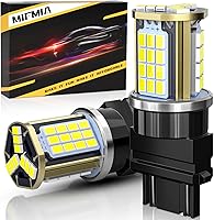 MIFMIA 3157 LED Reverse Bulbs 45-SMD Chips 500% Brighter Backup Lights 3156 3057 Compatible White Pack of 2