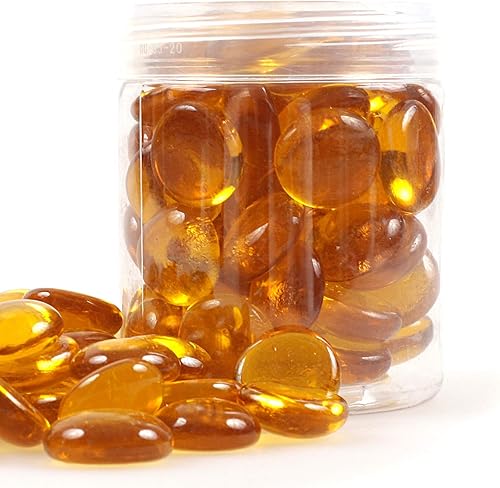 Miniatura 5 de Grava de vidrio reflectante redonda de alto brillo, gotas de fuego, mármol de vidrio de fuego, piedras de guijarro, cuentas para pecera, acuario,