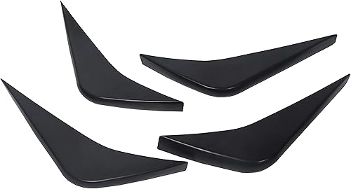 Miniatura 5 de KUAFU Aletas difusoras inferiores de parachoques trasero compatibles con Chevrolet Corvette C7 2014-2019 2 pares de aletas difusoras de aire para