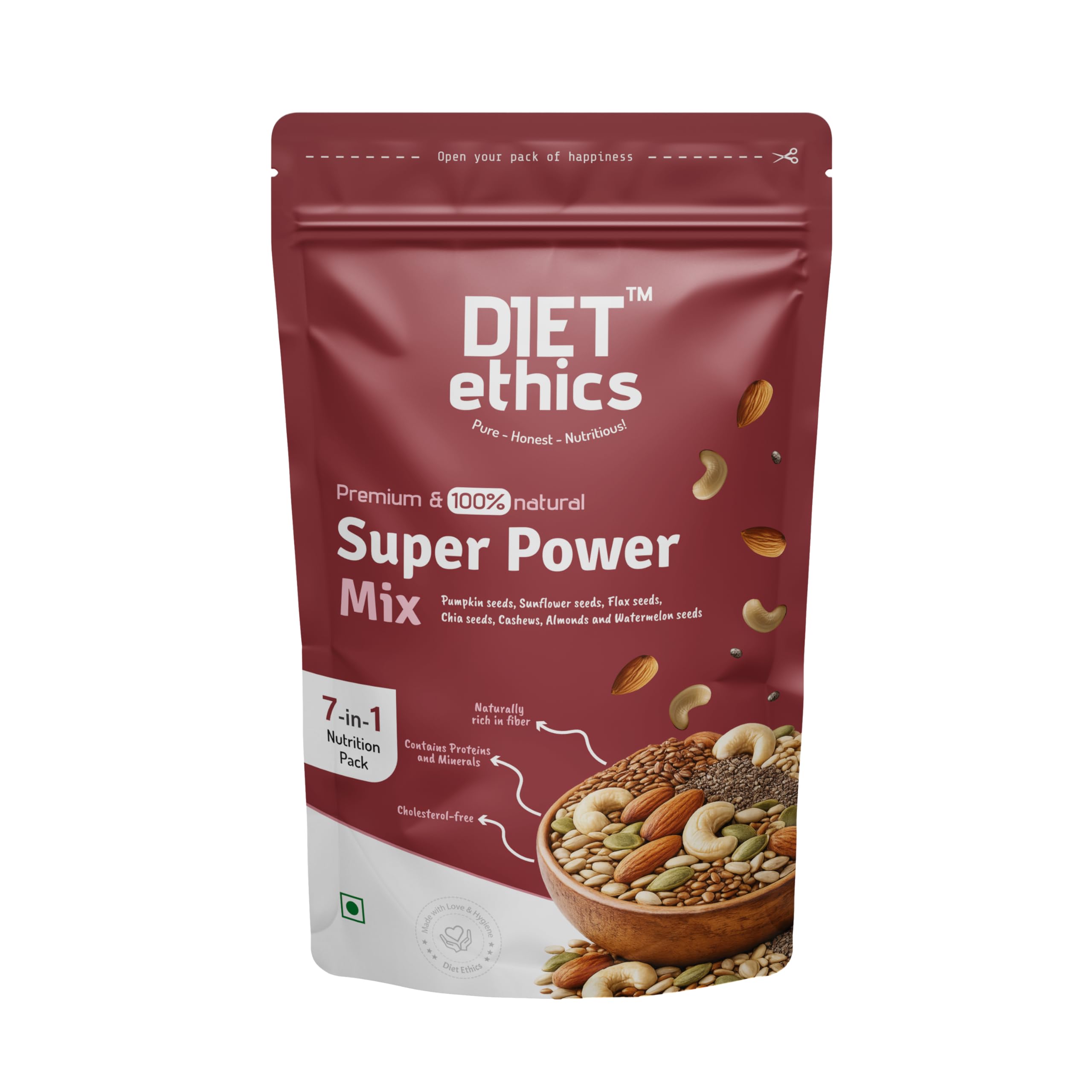 Diet Ethics™ Super Power Mix 200g, Healthy Snack | Protein Trail Mix | Breakfast Mix-image-27