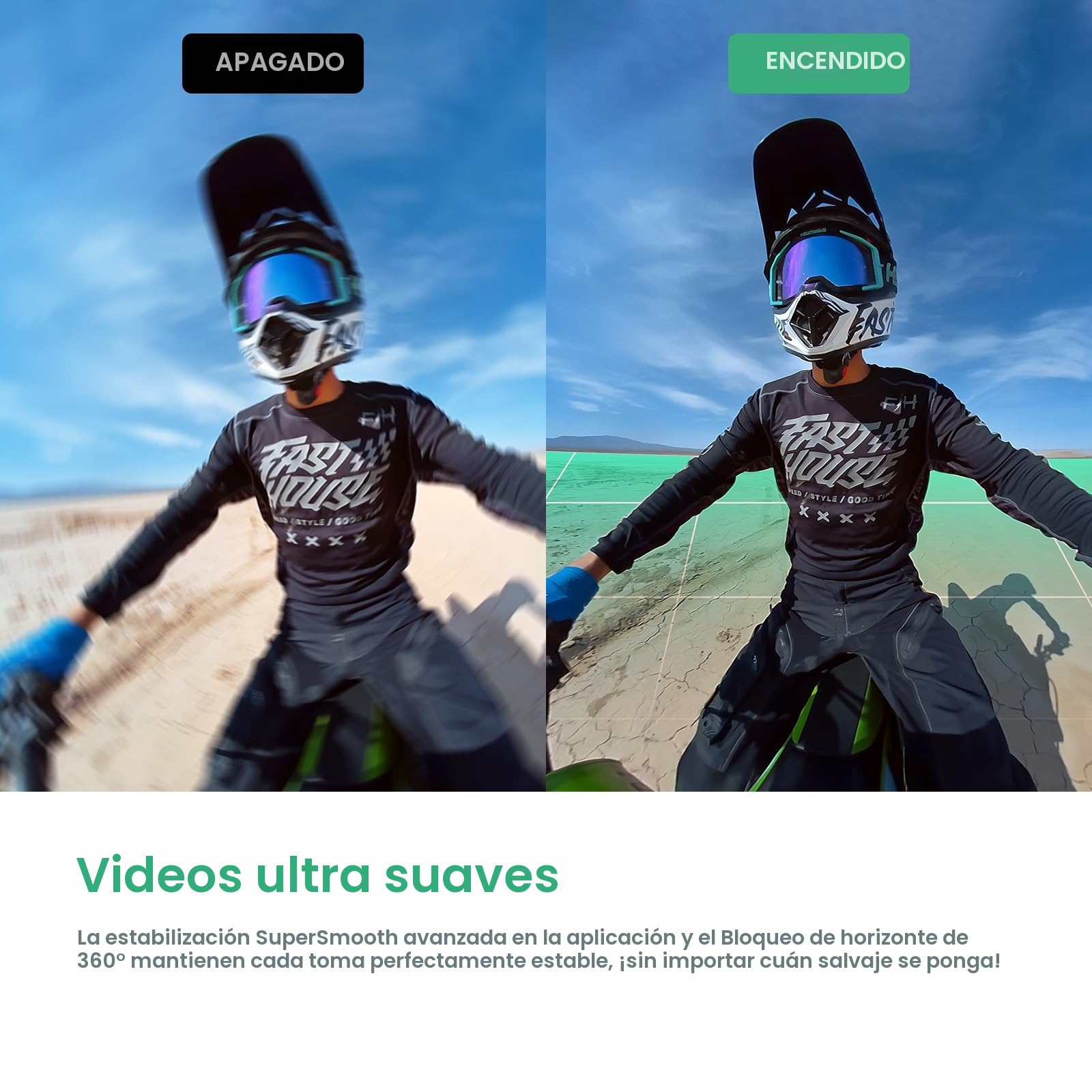 AKASO 360 Cámara de acción 360 con 256GB microSDXC U3 Tarjeta de Memoria, Sensor de 1/2", 5.7K 360, Fotos 72MP, Pantalla táctil de 2.29", Cámara Deportiva 360, Estabilización, para Deportes