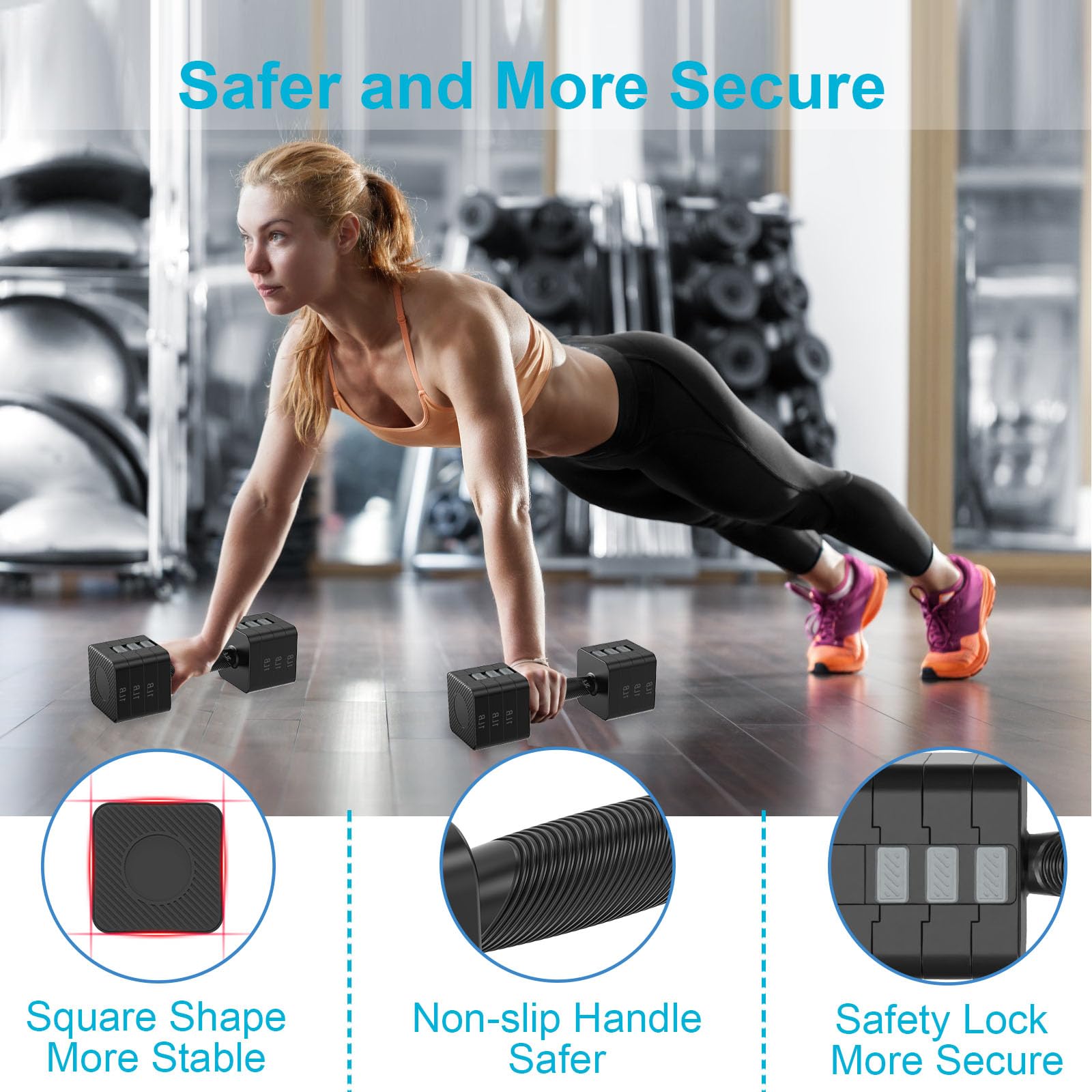 Sportneer Lot De 2 Haltères Réglables Pour Femme - Poids De 1