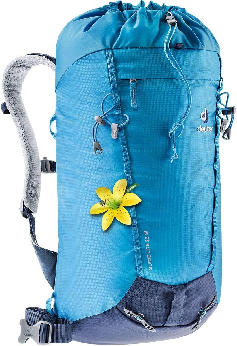 Deuter Guide Lite 22 SL - Women’s Lightweight Endurance Alpine Backpack for Expedition, Mountain Climbing, and Ski Tours - Azure/Navy
