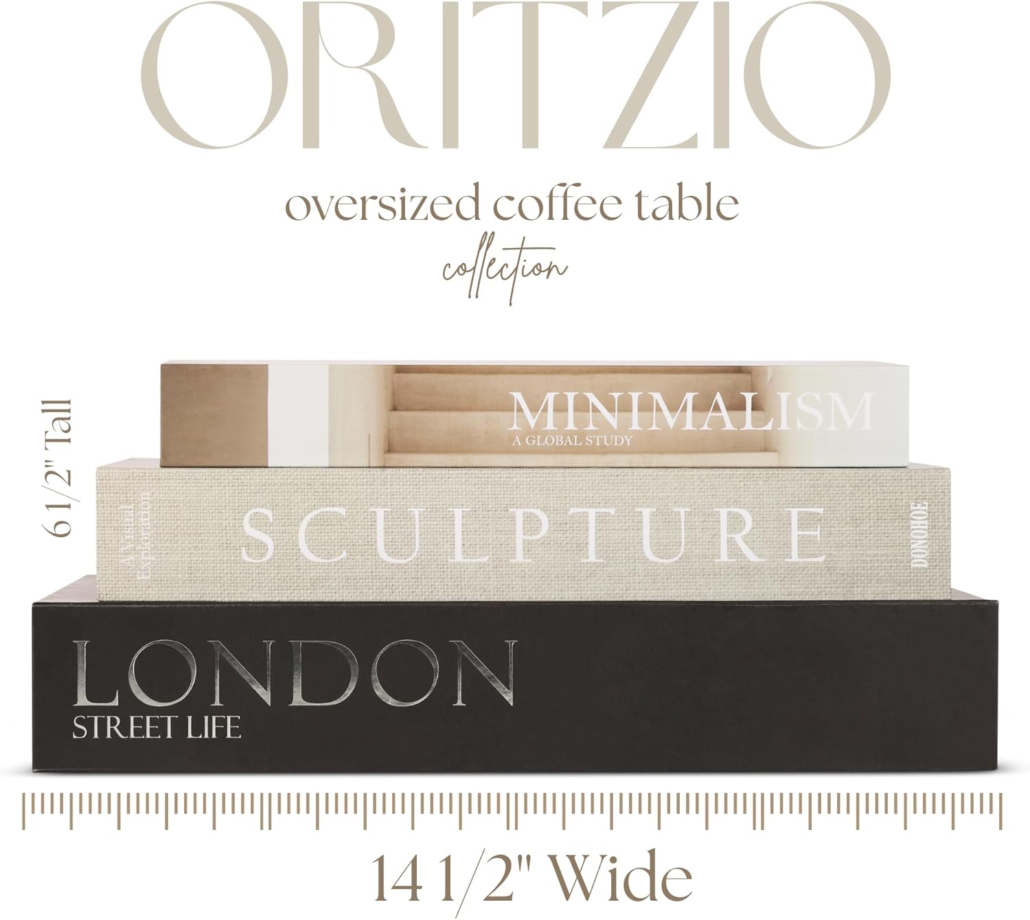 Set of 3 Oversized Decorative Coffee Table Books – Remote Box, Mail Storage, Key Storage, Home Staging - Image 9