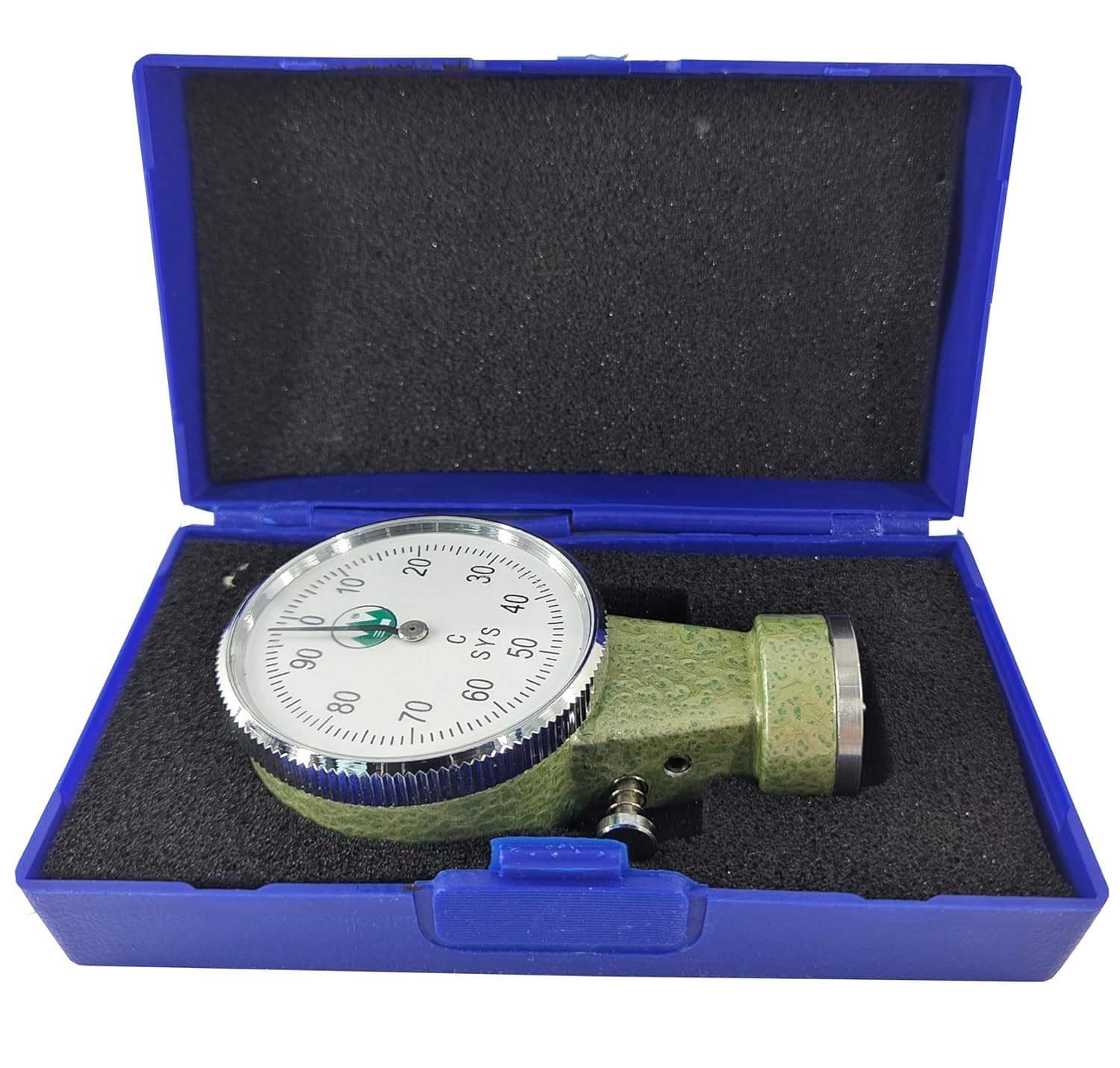 Portable Mold Hardness Tester Mold Hardness Tester C-Scale with Compression Stroke 2.50mm Maximum Load 1500G Load Under Pressure 180g Head Shape and Size Ball R1.2