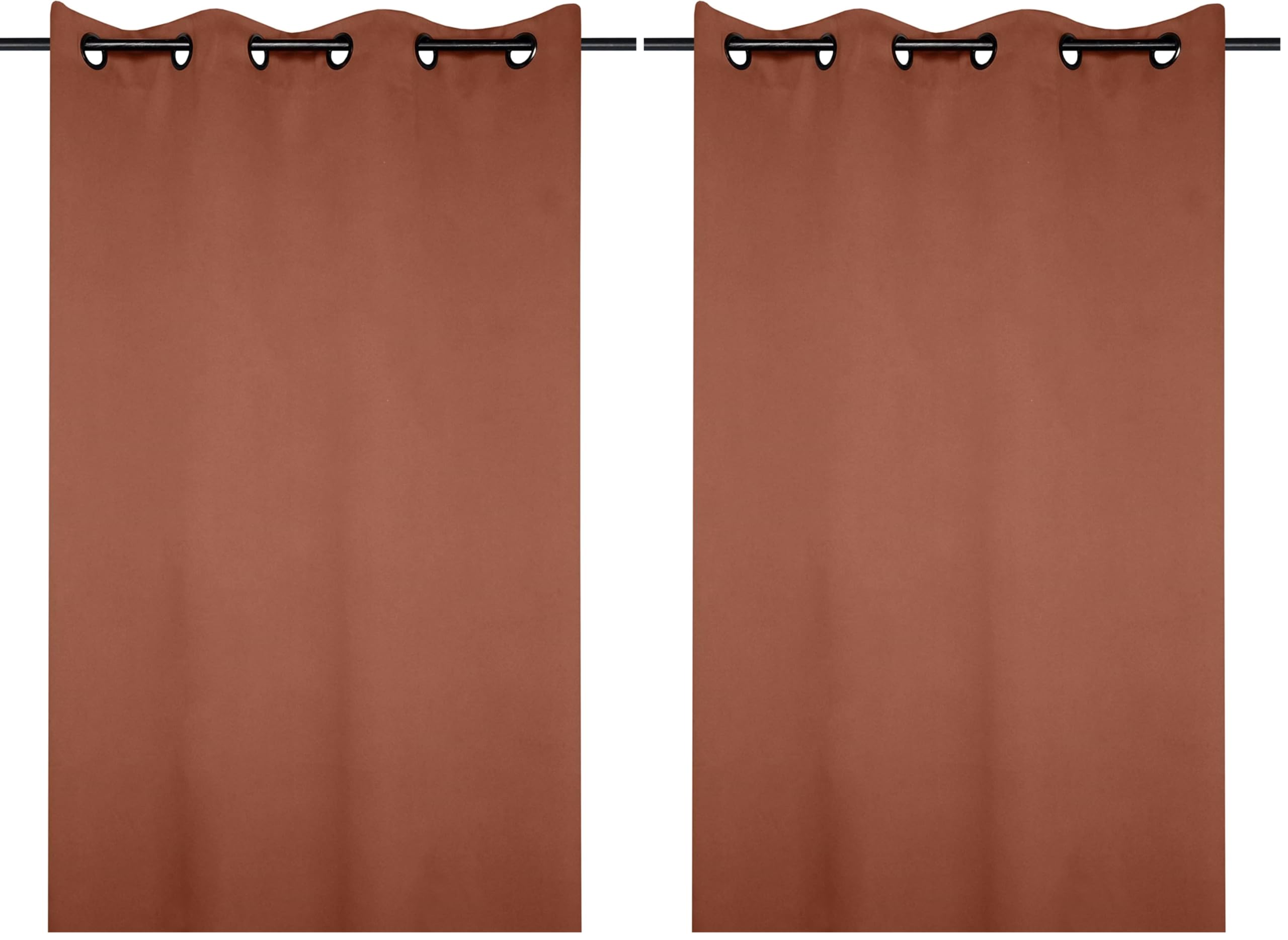 Rideau Notte Cognac 135x250 cm en polyester pour sublimer vos fenêtres