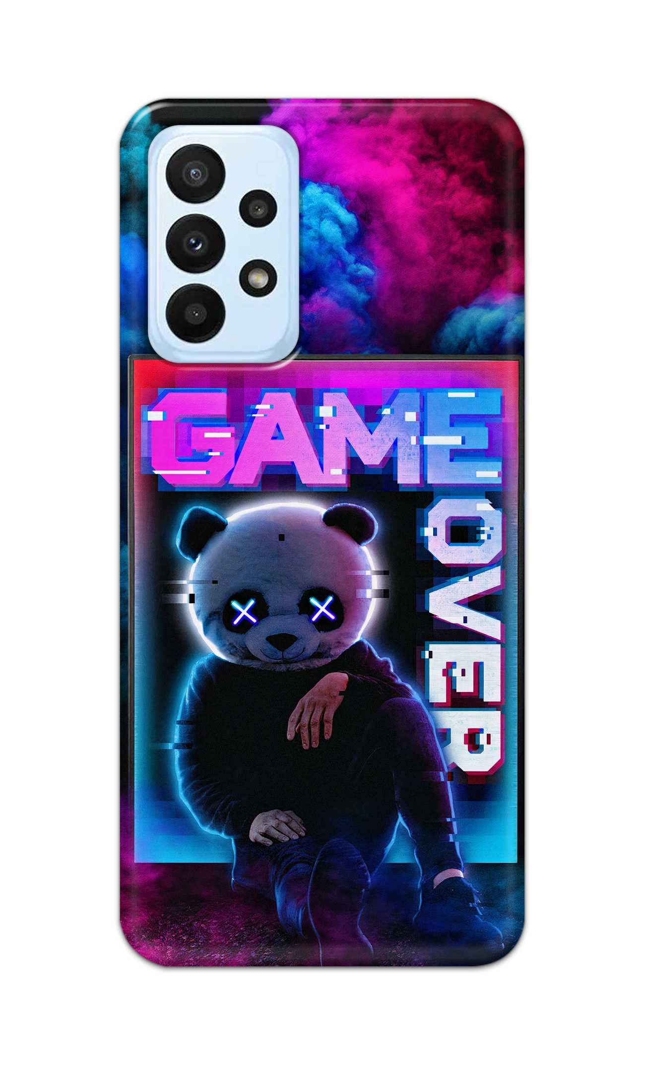 PRINTFIDAA® Printed Hard Back Cover for Samsung Galaxy A23 4G Back Cover (Game Over) -100724(S)
