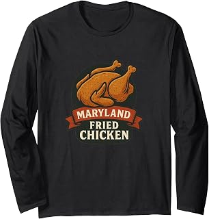 Awesome Maryland Fried Chicken Costume for Adults and Kids Long Sleeve T-Shirt