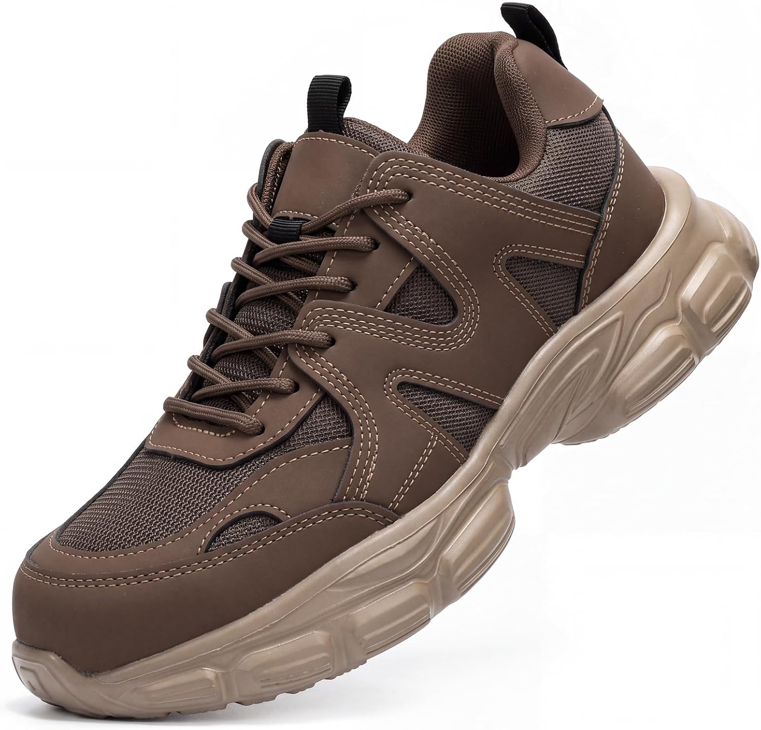 Steel Toe Shoes for Women Men Cushioned Safety Shoes Breathable Work Shoes