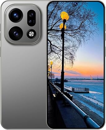 WWT OO X9 Unlocked Cell Phone,12+512 5G Unlocked Phone, Built in Pen Android 15 Battery 7000mAh 6.99" HD Screen Smartphone, Dual SIM/Face ID/Fingerprint Lock/GPS Grey