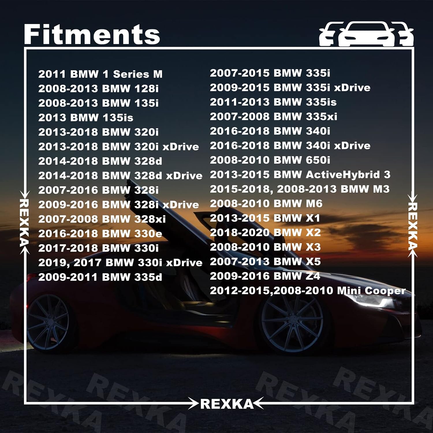 Rexka 20 pcs M4.8-1.61 x 16mm Hex Head Sems Screws for BMW Wheel Arch Trim Underfloor Coating Rear Trim Cover Underhood Shield 07147129160 E46 E60 E63 E66 E70 E82 E83 E90 07-14-7-129-160