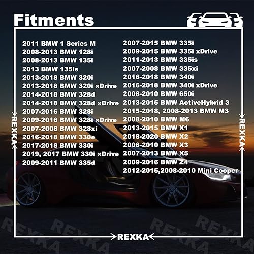 Miniatura 3 de Rexka 10 tornillos de cabeza hexagonal M4.8-0.063 x 0.630 in para BMW Wheel Arch Trim Underfloor Coating Rear Trim Cover Underhood Shield