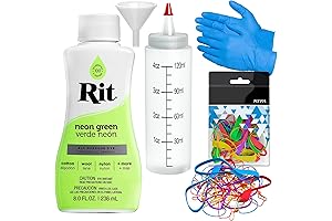 Rit Neon Green Dye and Tie Dye Kit: Elevate Your Fabric Adventures