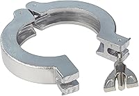 Vista 3 de HFS(R) 2PCs/Pack, KF-16 (NW-16) Aluminum Vacuum Clamp Set, Flange Quick Wing Nut Clamp & Centering Ring, with FKM O-Ring