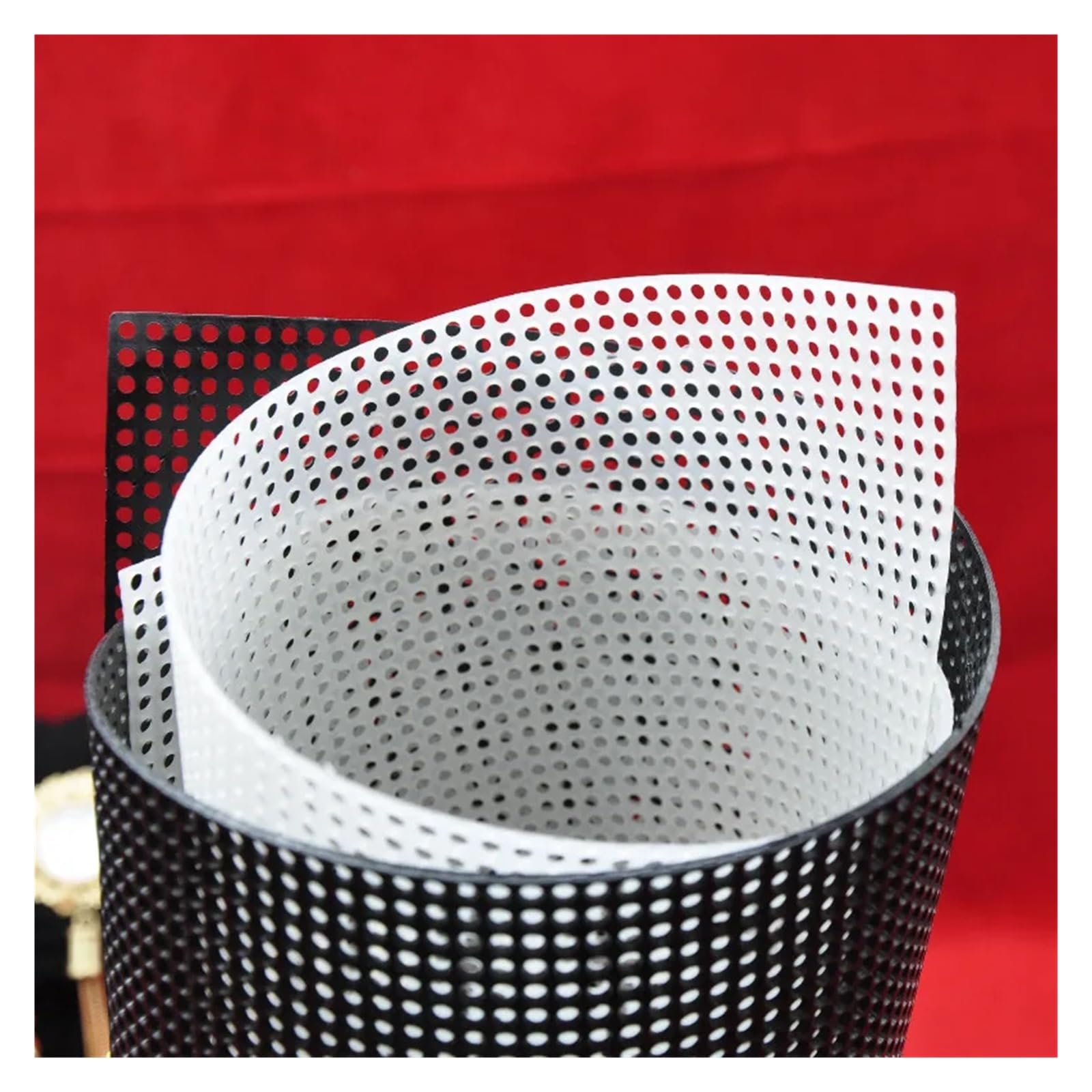 Transparent Mesh Canvas Sheets Kunststoff Mesh Tuch Tasche Teppich Thread Haken Handwerk liefert DIY Handarbeit Knüpfhaken Zubehör Haken Handwerk langlebig Gitter(Black,60x42cm)